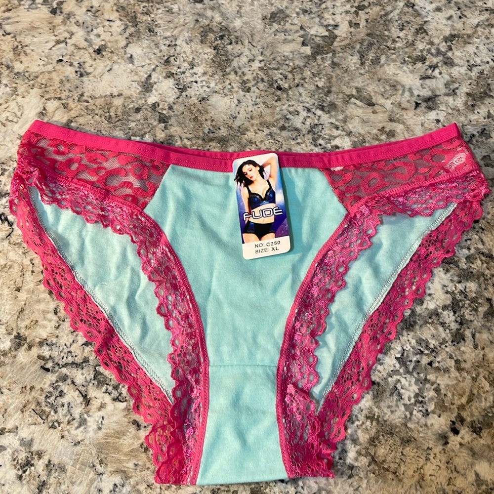 FUDE Cotton w/Lace Panty